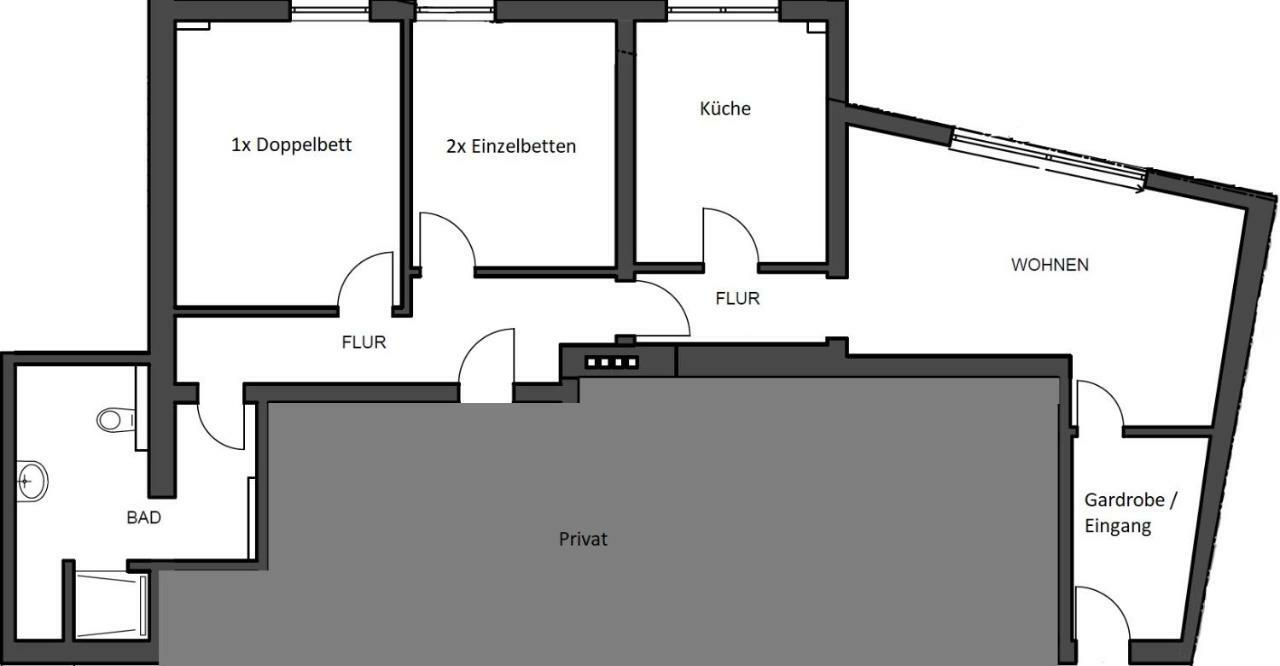 Alte Tankstelle Apartment Strassenhaus Exterior foto